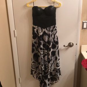 Guess patten leather corset top dress size 2